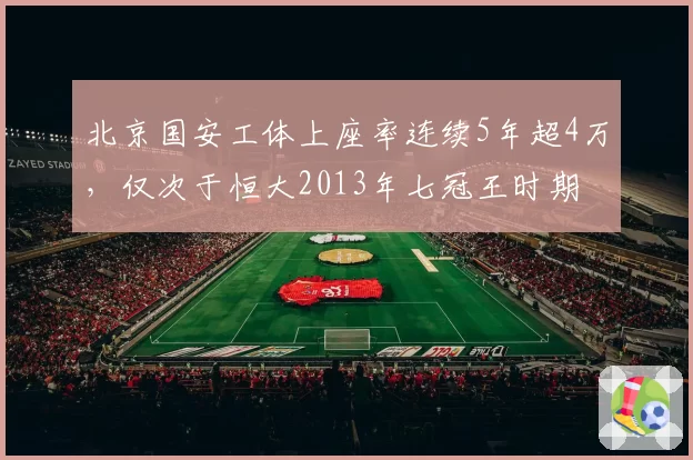 北京国安工体上座率连续5年超4万，仅次于恒大2013年七冠王时期